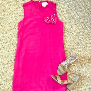 Beautiful 100% silk pink sheath dress!